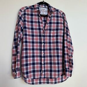 Frank & Eileen Plaid Button Down Shirt Size Small